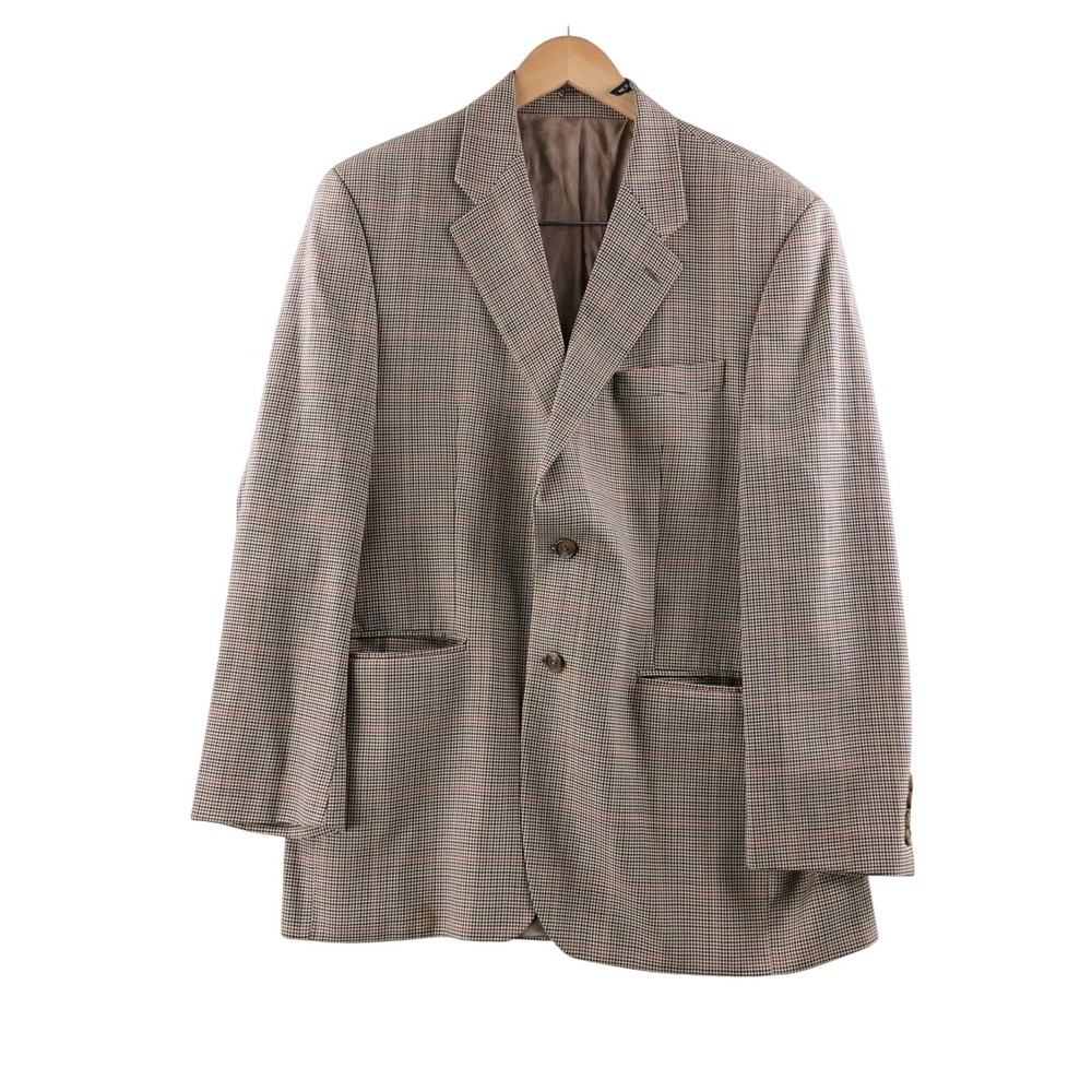 Lauren‎ Ralph Lauren Mens Plaid Blazer Sport Coat Wool Blend Size 40R Preppy